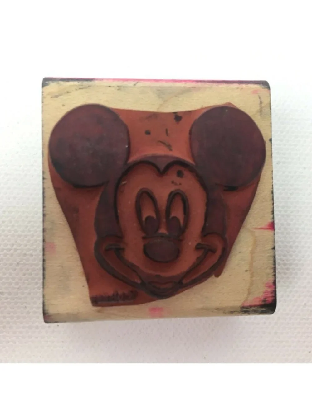 Disney Mickey Mouse Rubber Stamp Vintage Craft Tool 375-C By Rubber Stampede USA